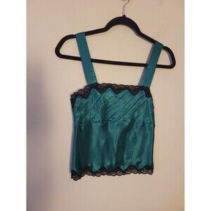 Vintage Victoria's Secret Green Cami Top Sz XS